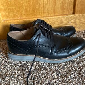 Black Brogue Coke Haan dress sneakers